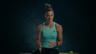 Maria Sakkari opens up about her semi-final struggles in episode three. Photo: Netflix