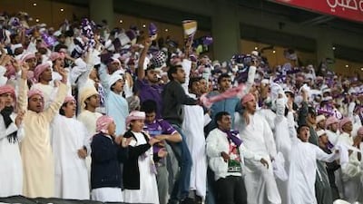Travelling Al Ain fans managed to drum up some serious enthusiasm for the match between the visitors and Al Jazira.