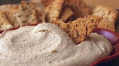 A plate of hummus and bread makes for terrific comfort food.