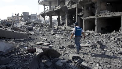 His 15-year-old, three-level house was reduced to shredded piles of rebar, concrete and mangled possessions. Heidi Levine for The National