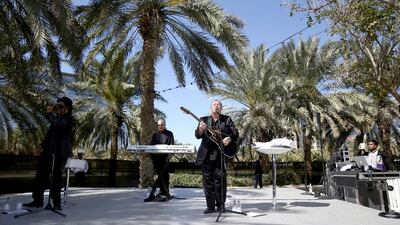 Singer Ali Campbell and keyboard player Mickey Virtue at the VIP Lounge at Taste of Dubai on March 13. Courtesy British Airways