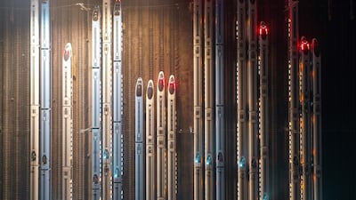 Bullet trains are parked at a station in preparation for the upcoming Lunar New Year travel peak in Nanjing, in eastern China's Jiangsu province, as authorities have encouraged people to stay put during the Spring Festival. AFP