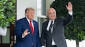 US President Donald Trump welcomes Lebanese President Joseph Aoun at the White House. EPA