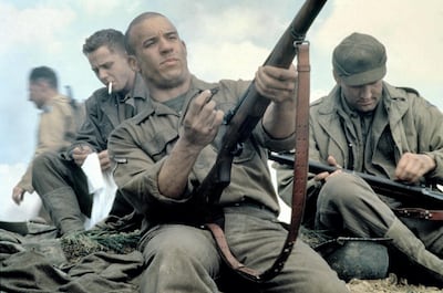 Vin Diesel's career took out after he was cast in Steven Spielberg's 'Saving Private Ryan'. Shutterstock
