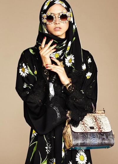 A look from Dolce & Gabbana's abaya collection. Courtesy Dolce & Gabbana