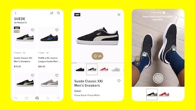 Augmented reality has proven appealing for retailers and brands who want to stand out on Snapchat. Photo: Snap, Inc.