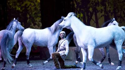 The opening performance of the equestrian theatrical production Cavalia, part of the Qasr Al Hosn Festival. Ryan Carter / Crown Prince Court - Abu Dhabi