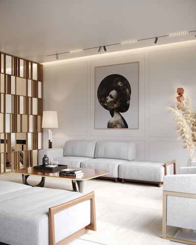 Wall art and stylish partitions can be used as statement pieces rather than fillers. Photo: Caffe Latte