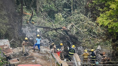 Firemen mount a rescue operation. AFP