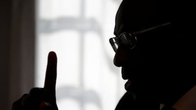 Haiti's minister of planning Aviol Fleurant speaks during an interview with Reuters in Port-au-Prince. REUTERS/Andres Martinez Casares