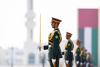 In the military and police, rank is displayed on the shoulder, marking authority, experience and duty. Photo: Ryan Carter / UAE Presidential Court
