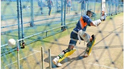 All Michael Hussey, the Australia batsman, is focused on is practising as hard as he possibly can. William West / AFP