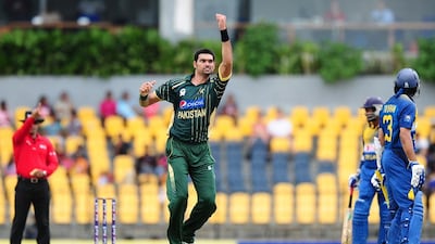 Mohammad Irfan will play no further part in the cricket World Cup due to a pelvic injury. Christopher Pike / The National