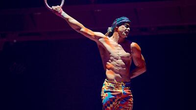 Yann Arnaud, pictured during a Cirque du Soleil performance in Toronto, died early Sunday, March 18, 2018, after falling while performing during a show on Saturday in Tampa, Florida. Michael Kass / AP