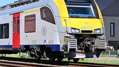 Damage to the train after the collision in Vierhuizen. AFP