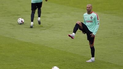 Portugal’s Ricardo Quaresma during training. REUTERS/John Sibley