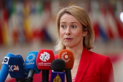 The EU's foreign affairs minister Kaja Kallas. EPA