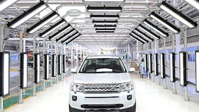 Saudi will invest 4.5 billion Saudi riyals to set up a manufacturing plant for Land Rover vehicles. Indranil Mukherjee / AFP