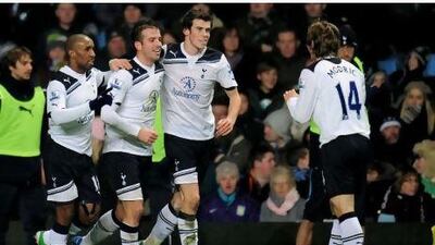 From right to left, Luka Modric, Gareth Bale and Rafael van der Vaart have all signalled their intent to stay at Tottenham.