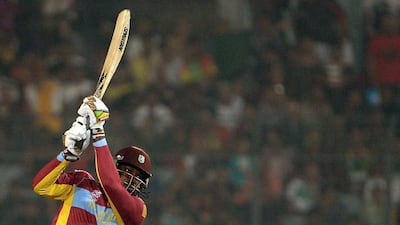 Chris Gayle has scored only 82 runs through his first two matches at just barely over a run-a-ball rate for the West Indies at the World Twenty20. Punit Paranjpe / AFP