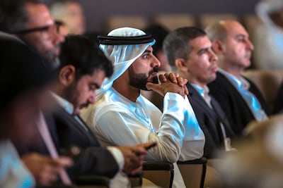 People attend the FAB/IMD Competitiveness Summit in Abu Dhabi. Victor Besa / The National