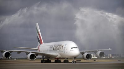 Emirates has 140 A380s on order and is interested in at least 100 more worth $43 billion. AP Photo