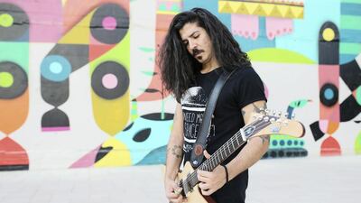 Lebanese musician Jay Wud, whose band is playing the supporting slot for Mötley Crüe, plans to use crowdfunding to raise money for his third album. Sarah Dea / The National