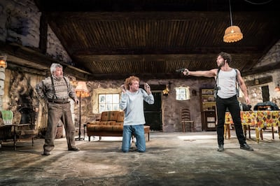 From left: Denis Conway, Chris Walley and Aidan Turner. Photo by Johan Persson