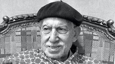 Tawfiq al-Hakim, Egyptian author and writer.