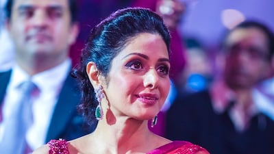 Sridevi, pictured here at the Siima awards in 2013, spent her final few days celebrating with family in the UAE.