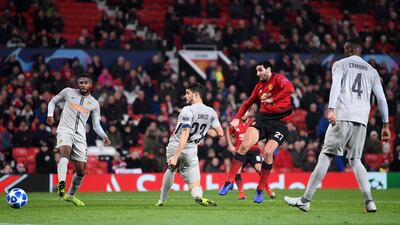 Marouane Fellaini scores the only game of the Champions League match between Man United and BSC Young Boys. Getty