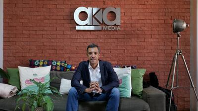 Yasser Obeid, managing director of aka Media, says he is not a spender and invests a lot of his money back into the company. Photo: Pawan Singh / The National