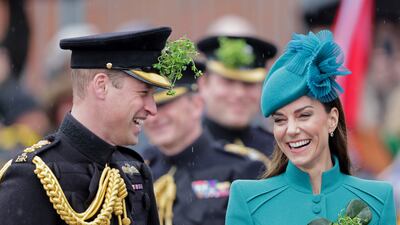 The Prince and Princess of Wales arrive for the visit. PA