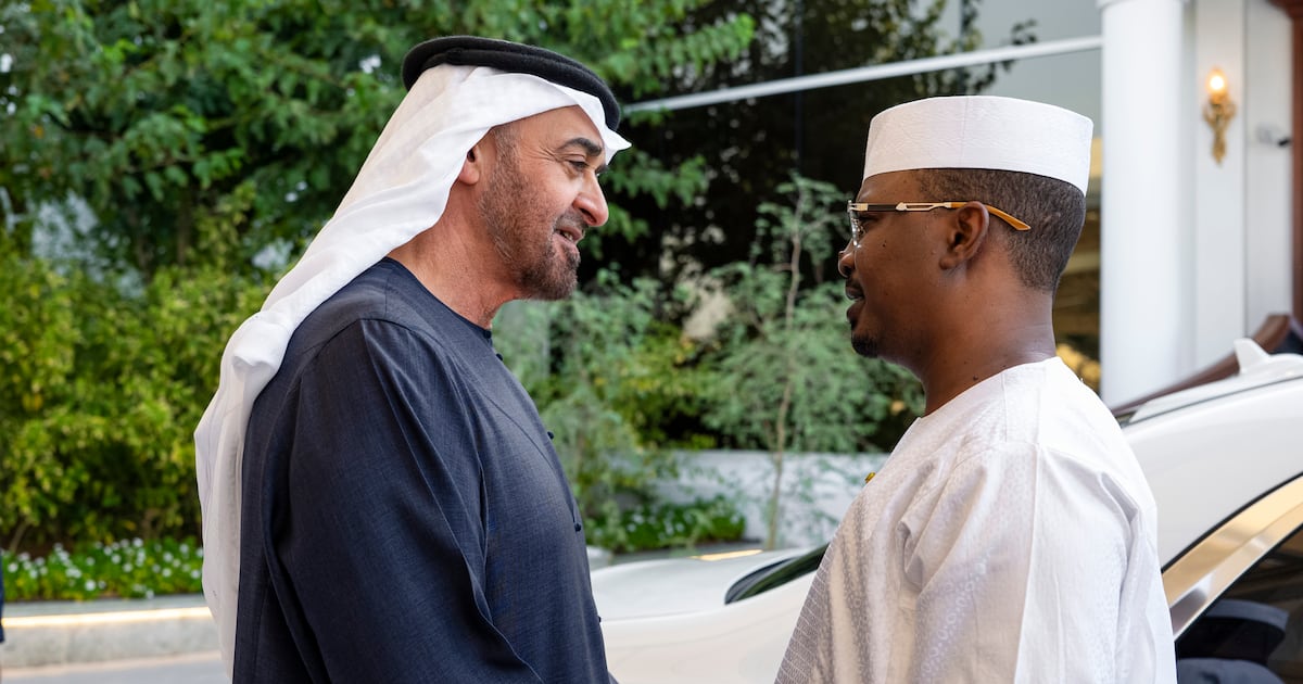 Präsident Scheich Mohammed führt Gespräche mit dem Präsidenten des Tschad ...