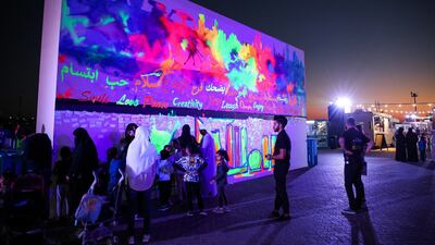Abu Dhabi's New Year's Eve Village. Victor Besa for The National