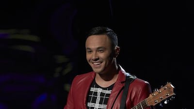 Cyrus Villanueva has made it to the grand final of The X Factor Australia. Courtesy Seven West Media