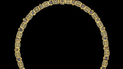 ‘A Collar of the Order of the Golden Fleece’ goes back to the 16th century and was worn by the knights loyal to Philip the Good, the Duke of Burgundy, as a pledge of obedience. This particular collar belonged to Adrien de Croy, one of the faithful counsellors of Charles V, Holy Roman Emperor and Duke of Burgundy, who bestowed it on him in 1519. DCT Abu Dhabi / Thierry Ollivier
