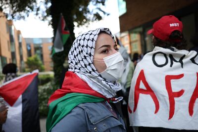 At least 16 people were arrested at the scene, police say. Reuters