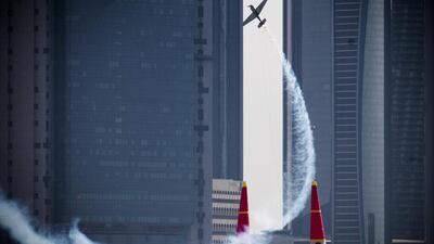 The Red Bull Air Race ended its Abu Dhabi leg with Paul Bonhomme on top. Lee Hoagland / The National