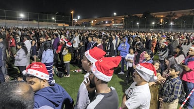 Thousands of Christians attend midnight mass at St Mary’s in Dubai, the largest church in the Gulf