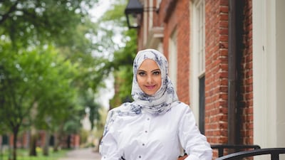 Fatima Al Qubaisi works as an associate in-house lawyer at Adia. Courtesy PixL-Photography by Lorelei White