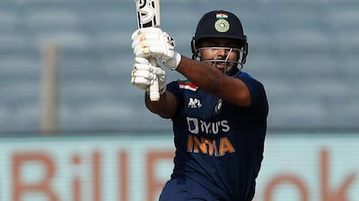 India's Rishabh Pant hit seven sixes in his innings. Reuters
