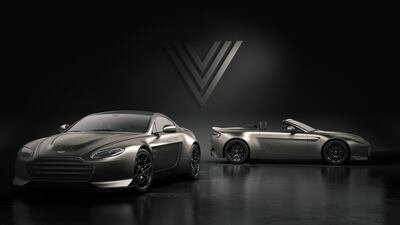 The new V12 Vantage in coupe and roadster form, has echoes of the much-loved 1998 original V600 Vantage. Courtesy Aston Martin