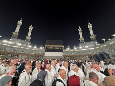 Circling the Kaaba is done at several points during the pilgrimage. Reuters