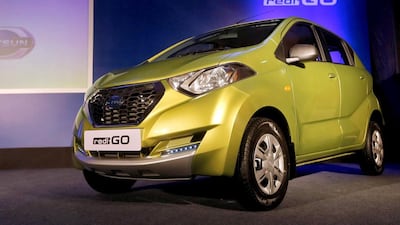 Nissan's new ultra-cheap Datsun redi-GO compact hatchback car launched today in Mumbai. Shailesh Andrade/Reuters