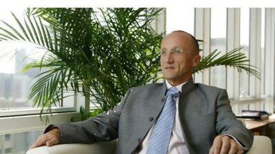 Dr Michael Bitzer, CEO of Daman National Health Care Company sits for a portrait in his office. Ryan Carter / The National