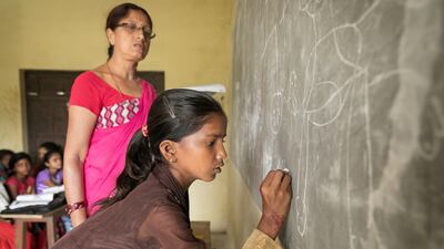 Covid-19 has exacerbated education inequality in low-income countries, with Unicef warning that as many as 10 million girls are now at risk of becoming child brides as schools close and economic shocks wreak havoc. Photo: Global Partnership for Education