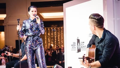 The singer performed her hit songs Price Tag, Bang Bang and Who You Are. Courtesy of Mall the Emirates