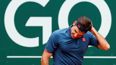 Switzerland's Roger Federer during his second-round defeat against Pablo Andujar of Spain at the Geneva Open on Tuesday, May 18. Reuters