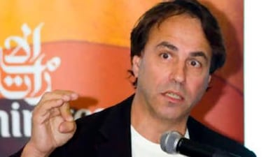 The writer Anthony Horowitz speaks about the upcoming Emirates Airline International Festival of Literature yesterday.